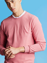 Pink Ottoman Crew Neck Sweatshirt