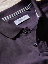 Black Solid Stretch Polo T-Shirt