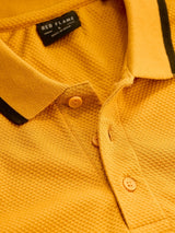 Dark Yellow Regular Fit Pure Cotton T-Shirt
