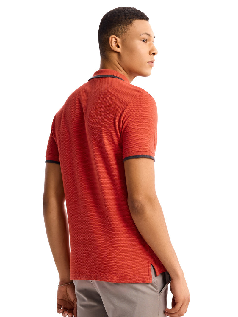 Red Regular Fit Pure Cotton T-Shirt