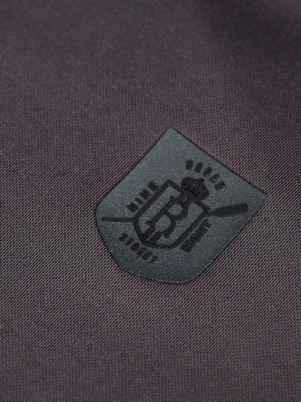 Grey Solid Polo T-Shirt