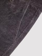 Grey Corduroy Slim Fit Trouser