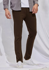Choco Brown Ultra Slim Fit Stretch Trouser