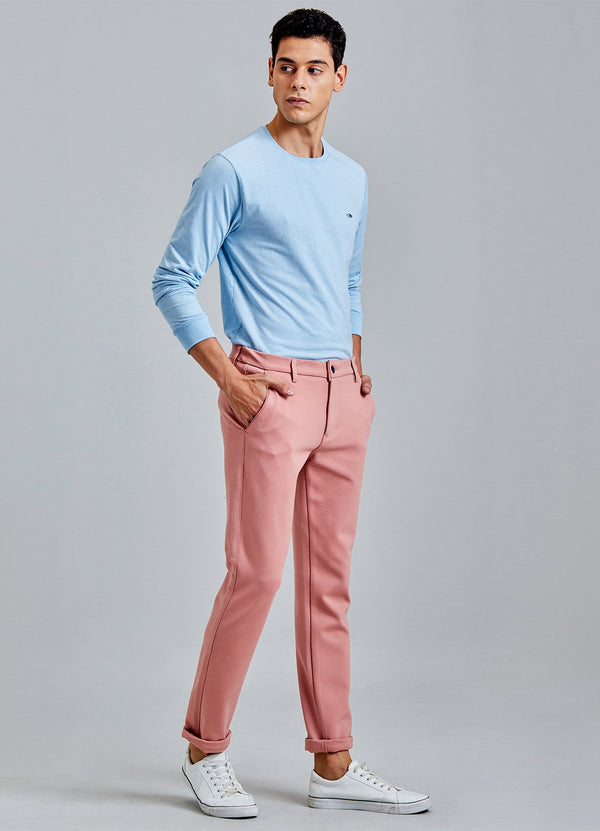 Buy AD & AV Men Pink Solid Synthetic Single Formal Trousers Online at Best  Prices in India - JioMart.