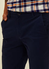 Navy Solid Stretch Slim Fit Trouser