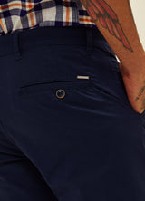 Navy Plain Stretch Lean Fit Trouser
