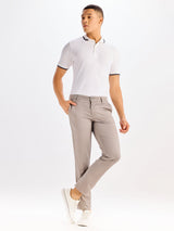 Light Grey Slim Fit Stretch Trouser