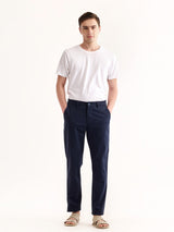 Navy Stretch Relax Fit Trouser