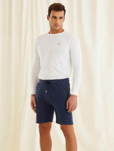 Navy Plain Shorts