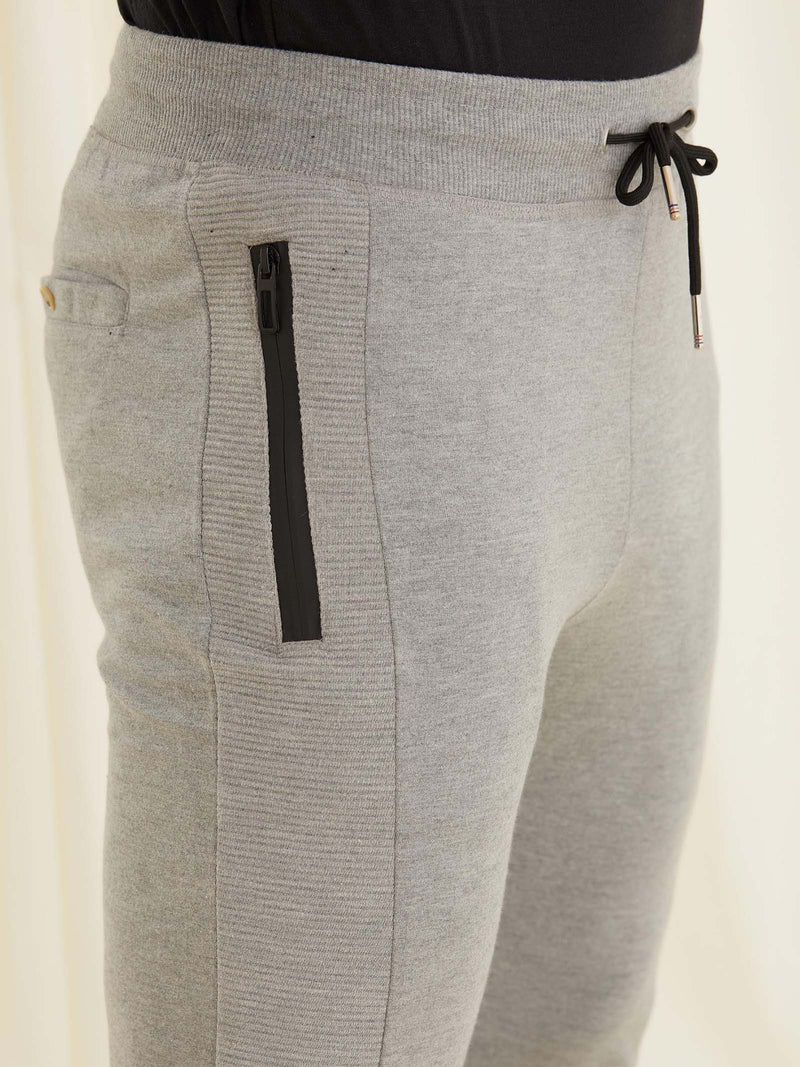 Grey Solid Joggers