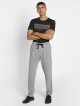 Light Grey Solid Track Pant