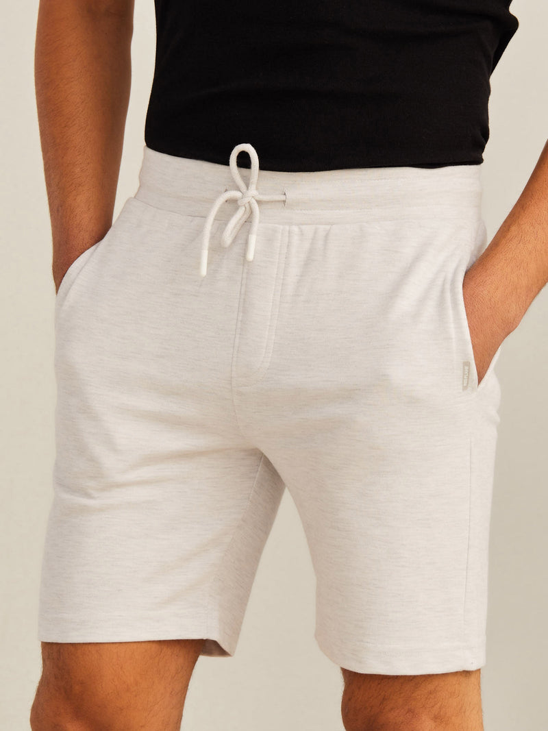 White Jacquard Shorts