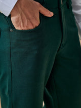 Green 4-Way Stretch Trouser