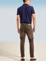 Olive Solid Stretch Jeans
