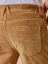 Khaki Corduroy Stretch Trouser