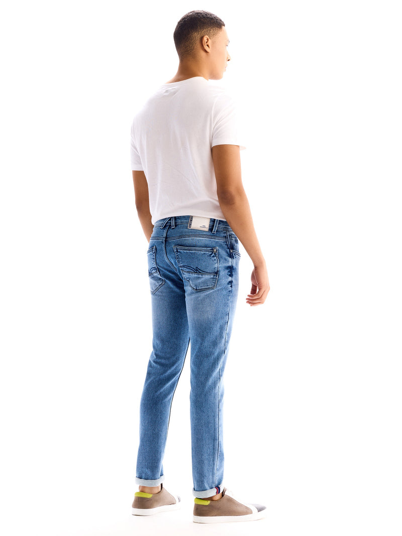 Light Blue Slim Fit Stretch Jean