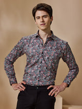 Multi Printed Party Wear Shirt