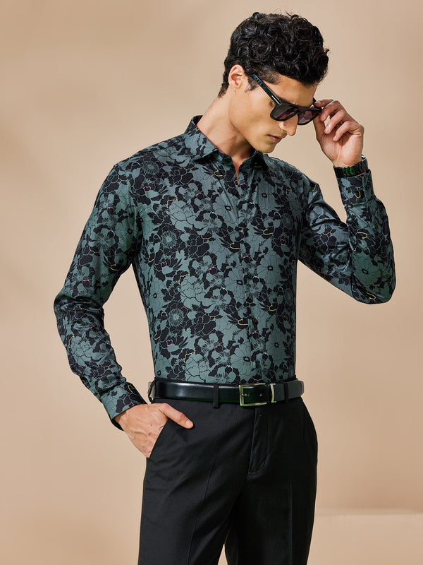 Mens Cotton Full Sleeves Trendy Party Wear Shirt