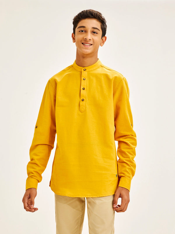 Yellow Pure Cotton Shirt