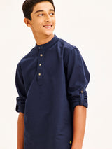 Navy Pure Cotton Shirt