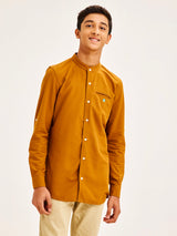Brown Pure Cotton Shirt
