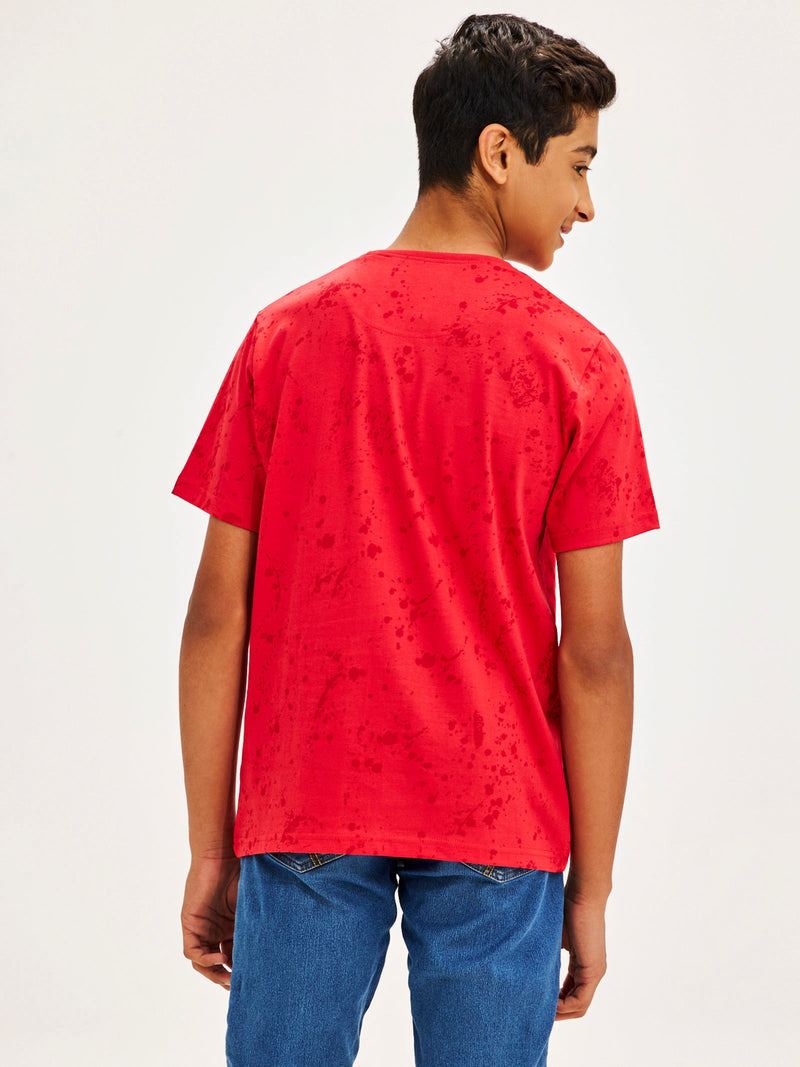 Red Pure Cotton T-Shirt