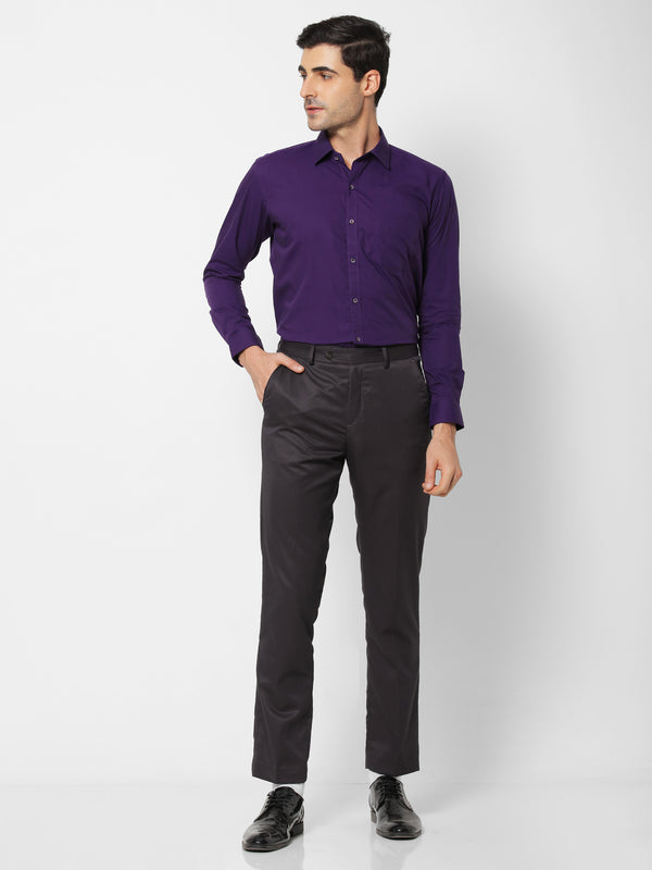 Purple Plain Formal Shirt