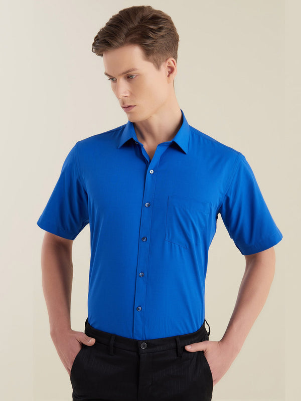 Blue Solid Shirt