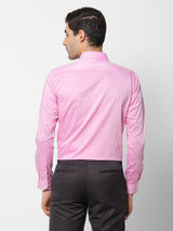 Pink Solid Formal Shirt