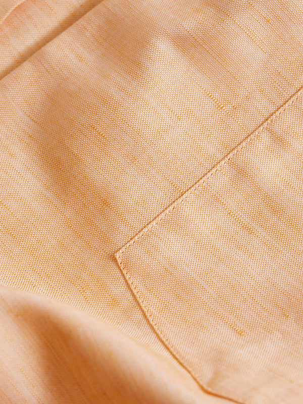 Orange Linens Plain Shirt