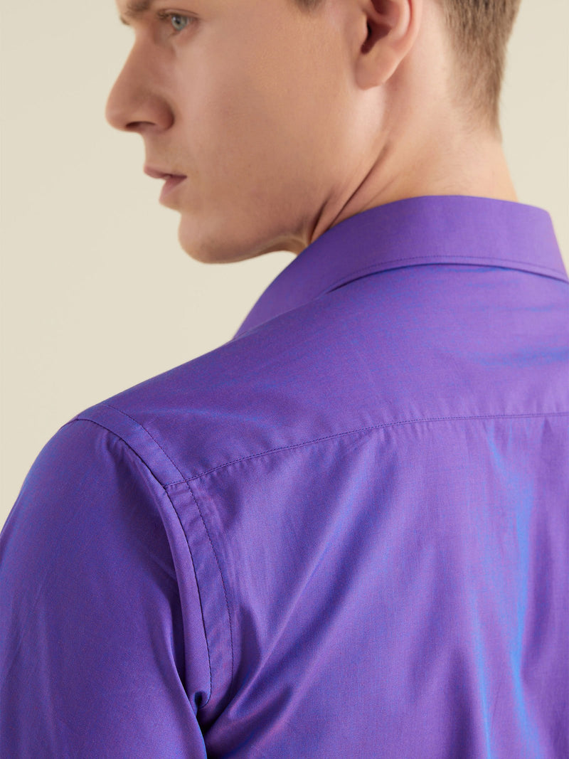 Purple Solid Shirt