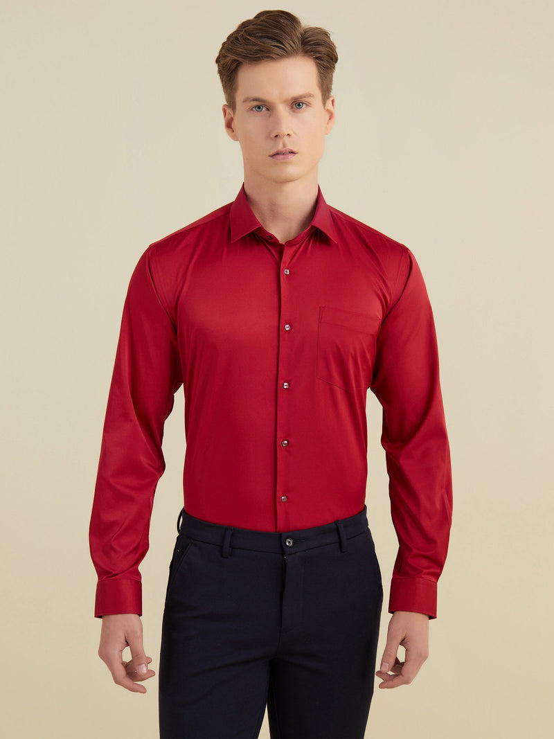 Red Satin Shirt