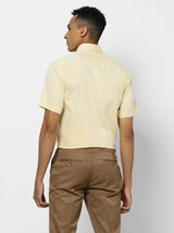 Yellow Solid Formal Shirt