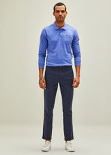 Grey Checked Stretch Slim Fit Trouser