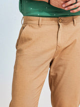 Khaki Printed Trouser