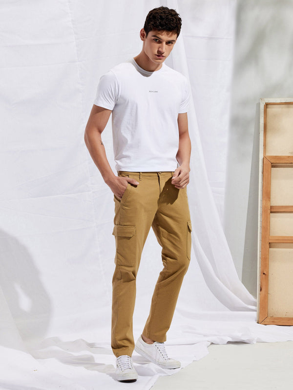 Lowwaisted cargo trousers  Light beige  Ladies  HM IN
