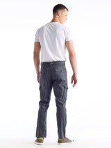 Grey Slim Fit Cargo Trouser