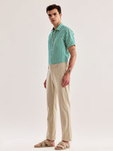 Cream Relax Fit Trouser