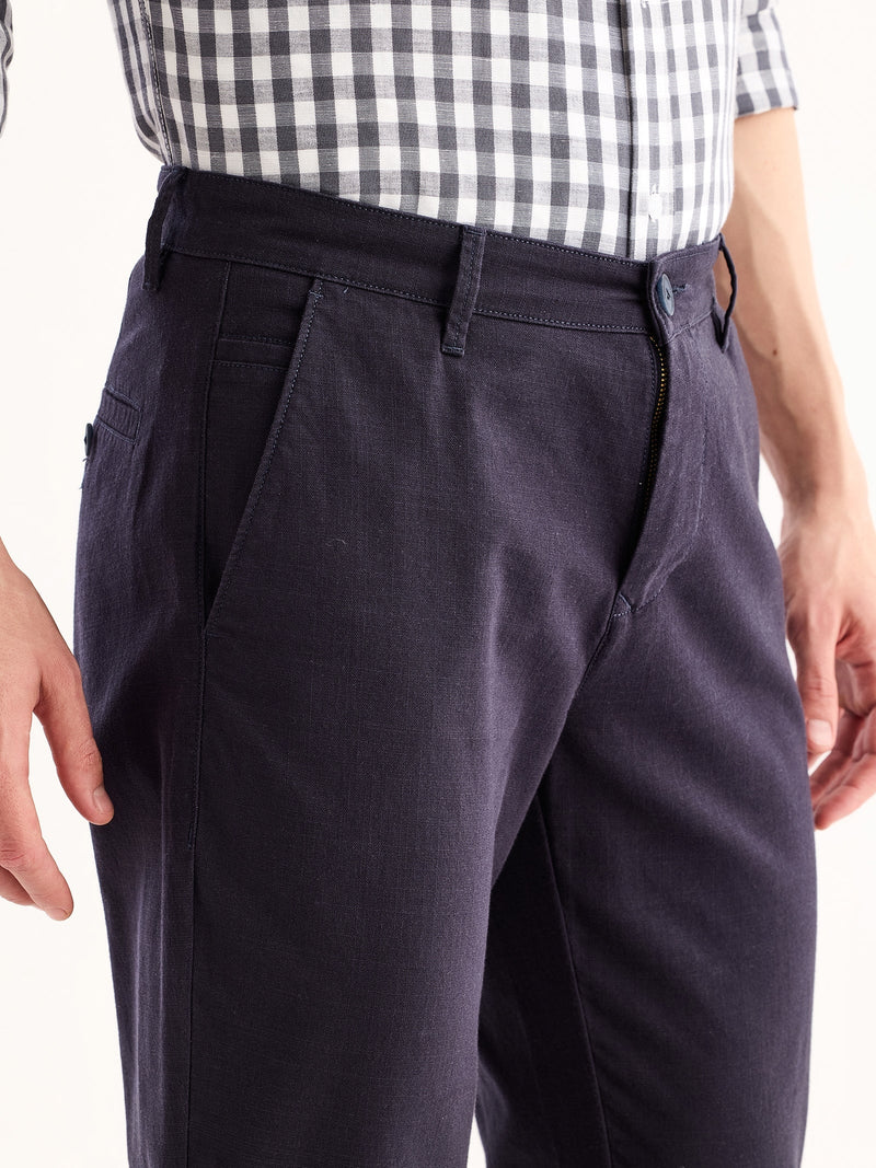 Navy Relax Fit Trouser