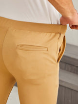 Beige 4-Way Stretch Travel Trouser