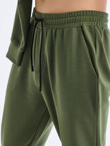 Green Solid Stretch Co-Ords