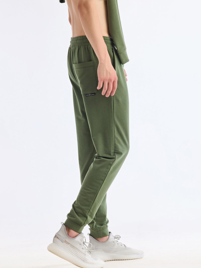 Green Solid Stretch Co-Ords