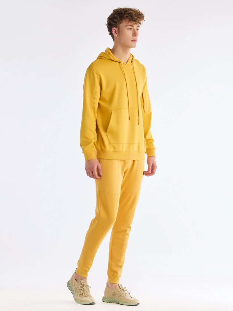 Yellow Solid Regular Fit Jogger