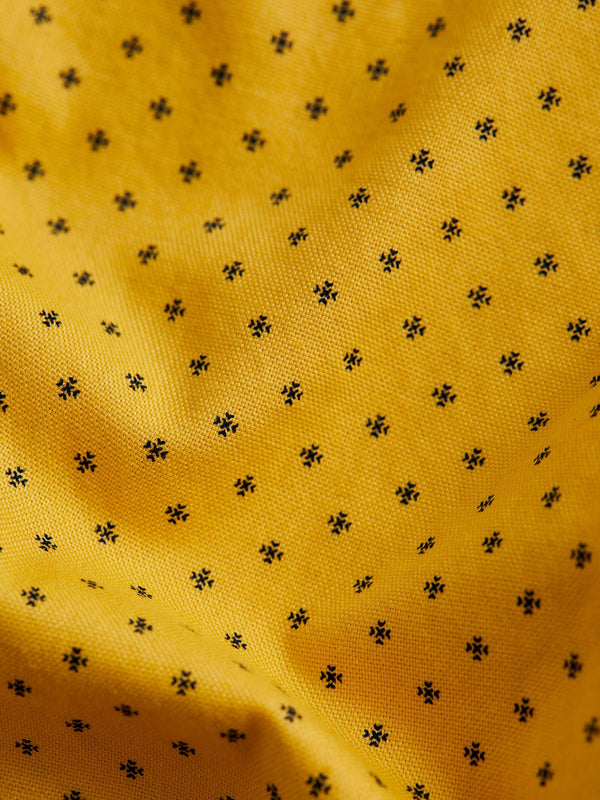 Yellow Printed Kurta