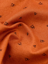 Orange Stretch Printed Kurta
