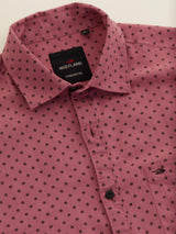 Pink Printed Linen Shirt