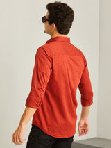 Red Printed Shirt