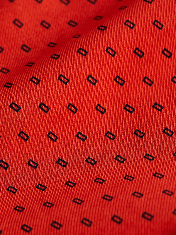 Red Printed Stretch Twill Shirt