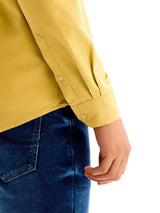 Tuscan Yellow Pure Cotton Casual Shirt
