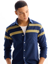 Navy Pure Cotton Casual Shirt